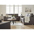  Manufacturer Color_Umber -- Benchcraft Barlin Mills Stationary Leather Look Sofa IMAGE 7