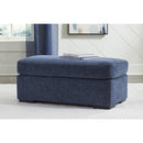  Manufacturer Color_Navy -- Benchcraft Evansley Fabric Ottoman IMAGE 4