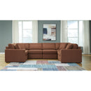 Manufacturer Color_Spice -- Signature Design by Ashley Modmax Fabric 6 pc Sectional IMAGE 2