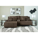  Manufacturer Color_Chocolate -- Signature Design by Ashley Top Tier Reclining Fabric Sofa IMAGE 3