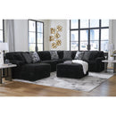  Manufacturer Color_Onyx -- Signature Design by Ashley Midnight Madness Fabric Ottoman IMAGE 11