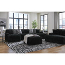  Manufacturer Color_Onyx -- Signature Design by Ashley Midnight Madness Fabric Ottoman IMAGE 13