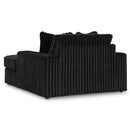  Manufacturer Color_Onyx -- Signature Design by Ashley Midnight Madness Fabric Chaise IMAGE 4