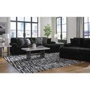  Manufacturer Color_Onyx -- Signature Design by Ashley Midnight Madness Fabric Chaise IMAGE 7