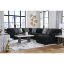  Manufacturer Color_Onyx -- Signature Design by Ashley Midnight Madness Fabric 4 pc Sectional IMAGE 6