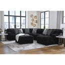  Manufacturer Color_Onyx -- Signature Design by Ashley Midnight Madness Fabric 4 pc Sectional IMAGE 7