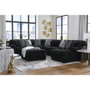  Manufacturer Color_Onyx -- Signature Design by Ashley Midnight Madness Fabric 4 pc Sectional IMAGE 8