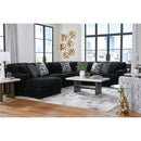  Manufacturer Color_Onyx -- Signature Design by Ashley Midnight Madness Fabric 4 pc Sectional IMAGE 6