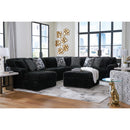  Manufacturer Color_Onyx -- Signature Design by Ashley Midnight Madness Fabric 4 pc Sectional IMAGE 8