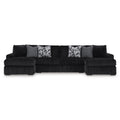  Manufacturer Color_Onyx -- Signature Design by Ashley Midnight Madness Fabric 3 pc Sectional IMAGE 1