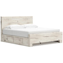  Size_King -- Signature Design by Ashley Lawroy Panel Bed with Storage IMAGE 1