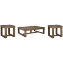  Signature Design by Ashley Cariton T471T1 Coffee Table and 2 End Tables IMAGE 1