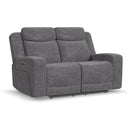 Flexsteel Ridge 1847-60PH - Ridge Power Reclining Loveseat with Power Headrests - Maison Elegance Furniture LLC