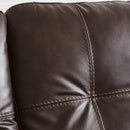  Manufacturer Color_Dark Brown -- Signature Design by Ashley Santorine Stationary Leather Match Loveseat IMAGE 6