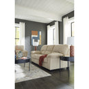  Manufacturer Color_Sand -- Signature Design by Ashley SimpleJoy Stationary Fabric Loveseat IMAGE 10