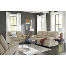  Manufacturer Color_Sand -- Signature Design by Ashley SimpleJoy Stationary Fabric Loveseat IMAGE 14