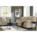  Manufacturer Color_Sand -- Signature Design by Ashley SimpleJoy Stationary Fabric Loveseat IMAGE 8