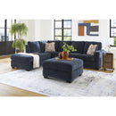  Manufacturer Color_Ink -- Signature Design by Ashley Aviemore Fabric Ottoman IMAGE 4