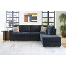  Manufacturer Color_Ink -- Signature Design by Ashley Aviemore Fabric 2 pc Sectional IMAGE 4