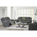 Manufacturer Color_Graphite -- Signature Design by Ashley Frohn Rocker Fabric Recliner IMAGE 9