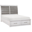  Size_Queen -- Ambrose 1303-1* Queen Platform Bed with Footboard Storage IMAGE 1