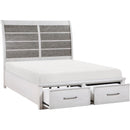  Size_Queen -- Ambrose 1303-1* Queen Platform Bed with Footboard Storage IMAGE 4