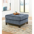  Manufacturer Color_Navy -- Benchcraft Maxon Place Stationary Fabric Chair with Ottoman IMAGE 3