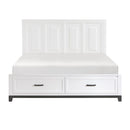  Color_  Size_King  -- Garretson 1450WHK-1EK* Eastern King Platform Bed with Footboard Storage IMAGE 1