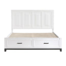  Color_  Size_King  -- Garretson 1450WHK-1EK* Eastern King Platform Bed with Footboard Storage IMAGE 2