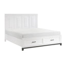  Color_  Size_King  -- Garretson 1450WHK-1EK* Eastern King Platform Bed with Footboard Storage IMAGE 3
