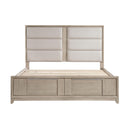  Size_Queen -- McKewen 1820N-1* Queen Platform Bed with Footboard Storage IMAGE 4