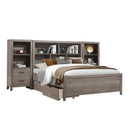  Size_Queen -- Homelegance Woodrow Wall Bed with Storage IMAGE 2