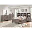 Size_Twin -- Woodrow 2042NBT*WBT 4pc Set Twin Wall Bed with Toy Boxes (TB+2PNS+TFT) IMAGE 12