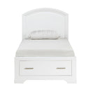  Homelegance Hudson 1520WHT-1* Twin Platform Bed with Footboard Storage IMAGE 1