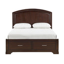  Size_King -- Hudson 1520CHK-1EK* Eastern King Platform Bed with Footboard Storage IMAGE 1