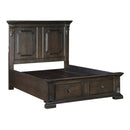  Homelegance Cornwall 1325-1* Queen Platform Bed with Footboard Storage IMAGE 4