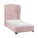  Size_Twin -- Homelegance Cameo Upholstered Panel Bed IMAGE 3