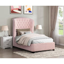  Size_Twin -- Homelegance Cameo Upholstered Panel Bed IMAGE 7