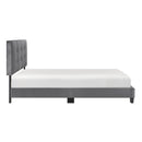  Color_Dark Grey Size_Full -- Newberry 1350DGF-1 Full Platform Bed IMAGE 3