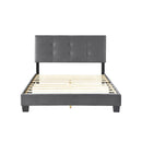  Color_Dark Grey Size_Full -- Newberry 1350DGF-1 Full Platform Bed IMAGE 4