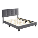  Color_Dark Grey Size_Full -- Newberry 1350DGF-1 Full Platform Bed IMAGE 5