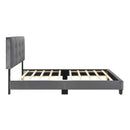  Color_Dark Grey Size_Full -- Newberry 1350DGF-1 Full Platform Bed IMAGE 6
