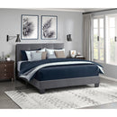  Color_Dark Grey Size_Full -- Newberry 1350DGF-1 Full Platform Bed IMAGE 7