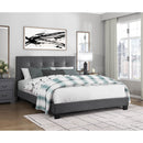  Color_Dark Grey Size_Queen -- Newberry 1350DG-1 Queen Platform Bed IMAGE 7
