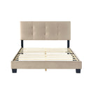  Color_Light brown Size_Full -- Newberry 1350BRF-1 Full Platform Bed IMAGE 4