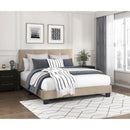  Color_Light brown Size_Full -- Newberry 1350BRF-1 Full Platform Bed IMAGE 7