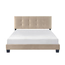  Color_Light brown Size_Queen -- Newberry 1350BR-1 Queen Platform Bed IMAGE 1