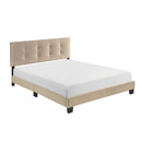 Color_Light brown Size_Queen -- Newberry 1350BR-1 Queen Platform Bed IMAGE 2