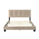  Color_Light brown Size_Queen -- Newberry 1350BR-1 Queen Platform Bed IMAGE 4