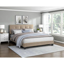  Color_Light brown Size_Queen -- Newberry 1350BR-1 Queen Platform Bed IMAGE 7
